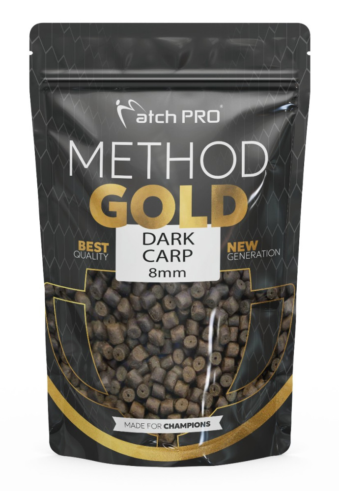 PELLET MATCH PRO GOLD METHOD DARK CARP 8mm 700g