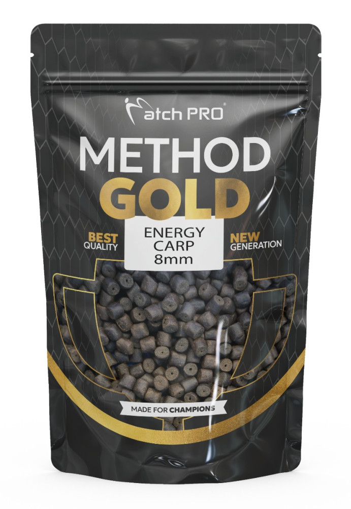 PELLET MATCH PRO GOLD METHOD ENERGY CARP 8mm 700g