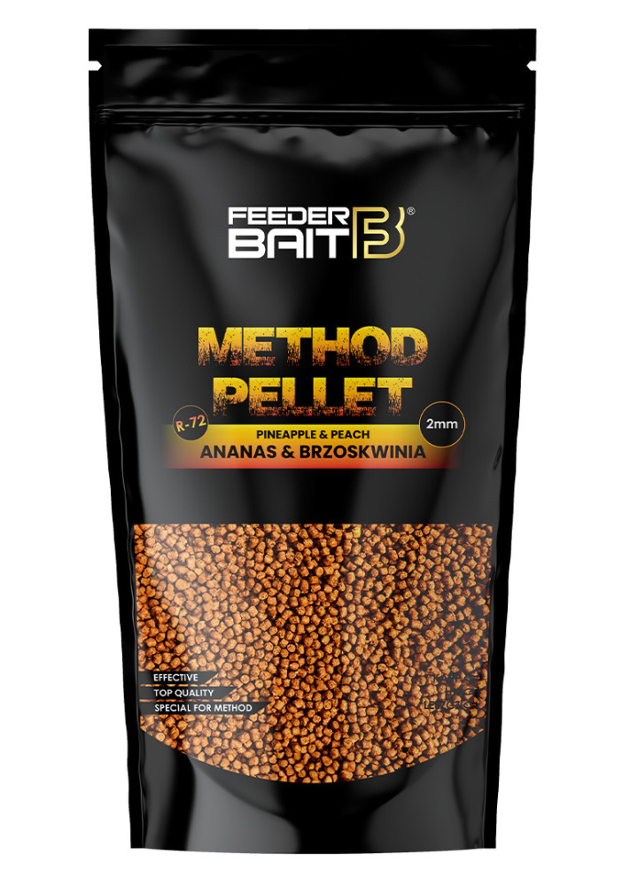PELLET MICRO ANANAS BRZOSKWINIA 2mm800g FEEDERBAIT
