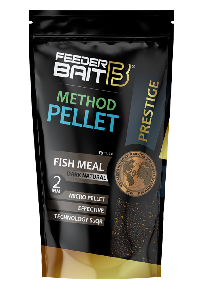 PELLET PRESTIGE DARK NATURAL 2mm 800g FEEDER BAIT