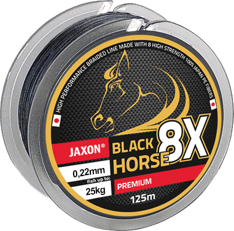 PLECIONKA BLACK HORSE 8x 0,16mm 125m JAXON