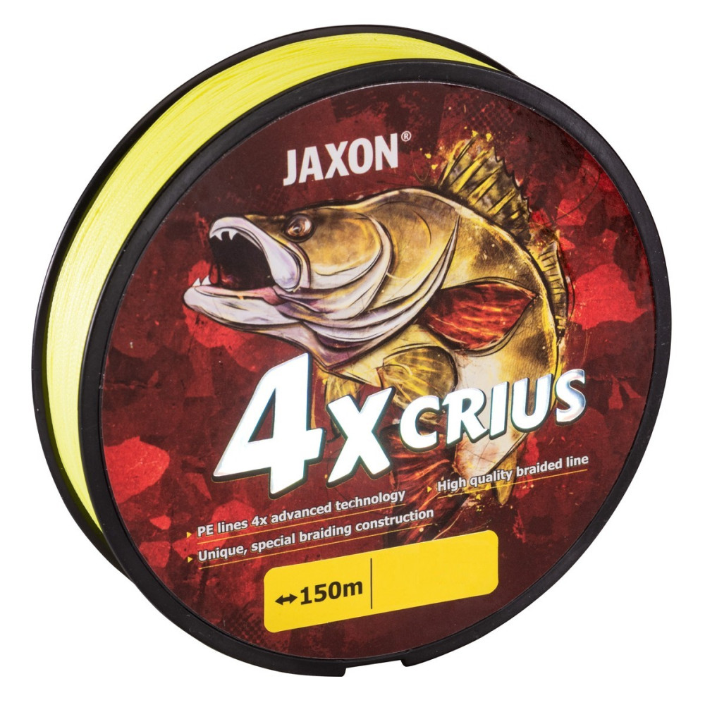 PLECIONKA JAXON CRIUS 4X FLUO 0,10mm 7kg 150m