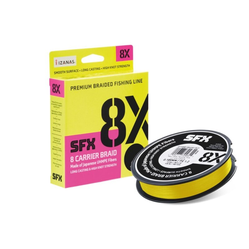 PLECIONKA SFX 8X HOT YELLOW 0,165mm 135m SUFIX