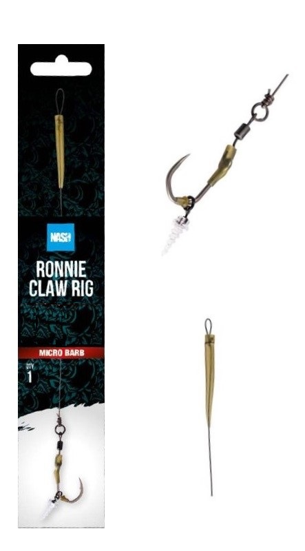 PRZYPON RONNIE CLAW RIG 1szt 25lb hak 4 NASH