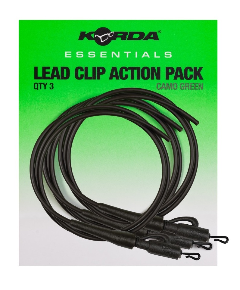 RURKA Z BEZPIECZNYM KLIPSEM KORDA LEAD CLIP 3szt