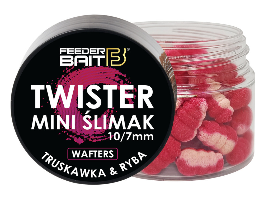 ŚLIMAK WAFTERS 10x7mm TRUSKAWKA RYBA FEEDER BAIT