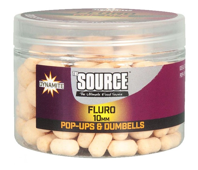 KULKI/DUMBELLS SOURCE FLUORO POP UP 10mm DYNAMITE