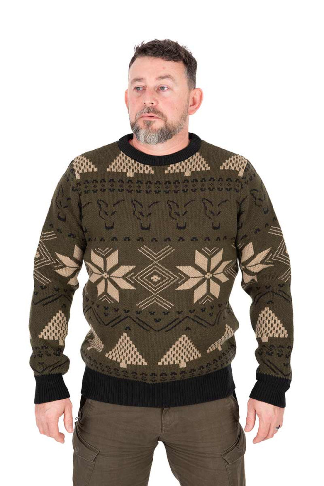 SWETER WITECZNY FOX FESTIVE JUMPER rozmiar M FOX