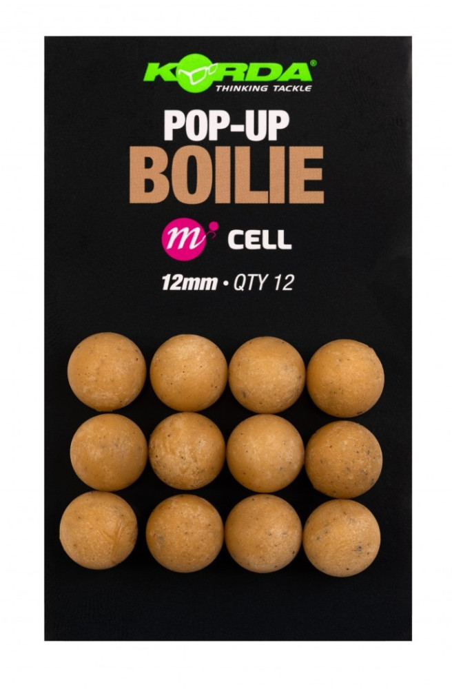 SZTUCZNE KULKI KORDA POP UP BOILIE CELL 12mm 12szt