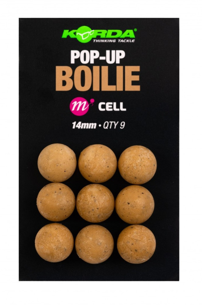 SZTUCZNE KULKI KORDA POP UP BOILIE CELL 14mm 9szt