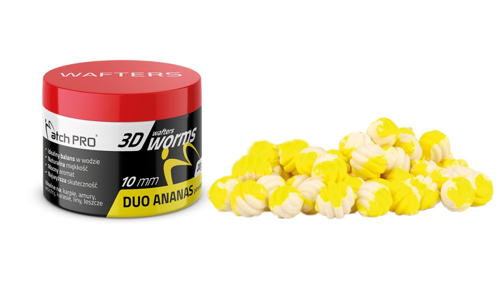 WORMS WAFTERS DUO PINEAPPLE 10mm MATCH PRO
